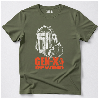 Gen X We Had To Rewind Retro T-Shirt