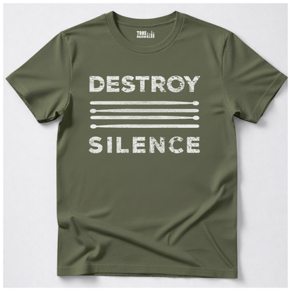 Destroy Silence Drum T-Shirt