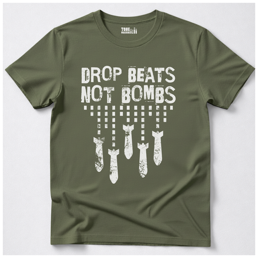 Drop Beats Not Bombs DJ T-Shirt