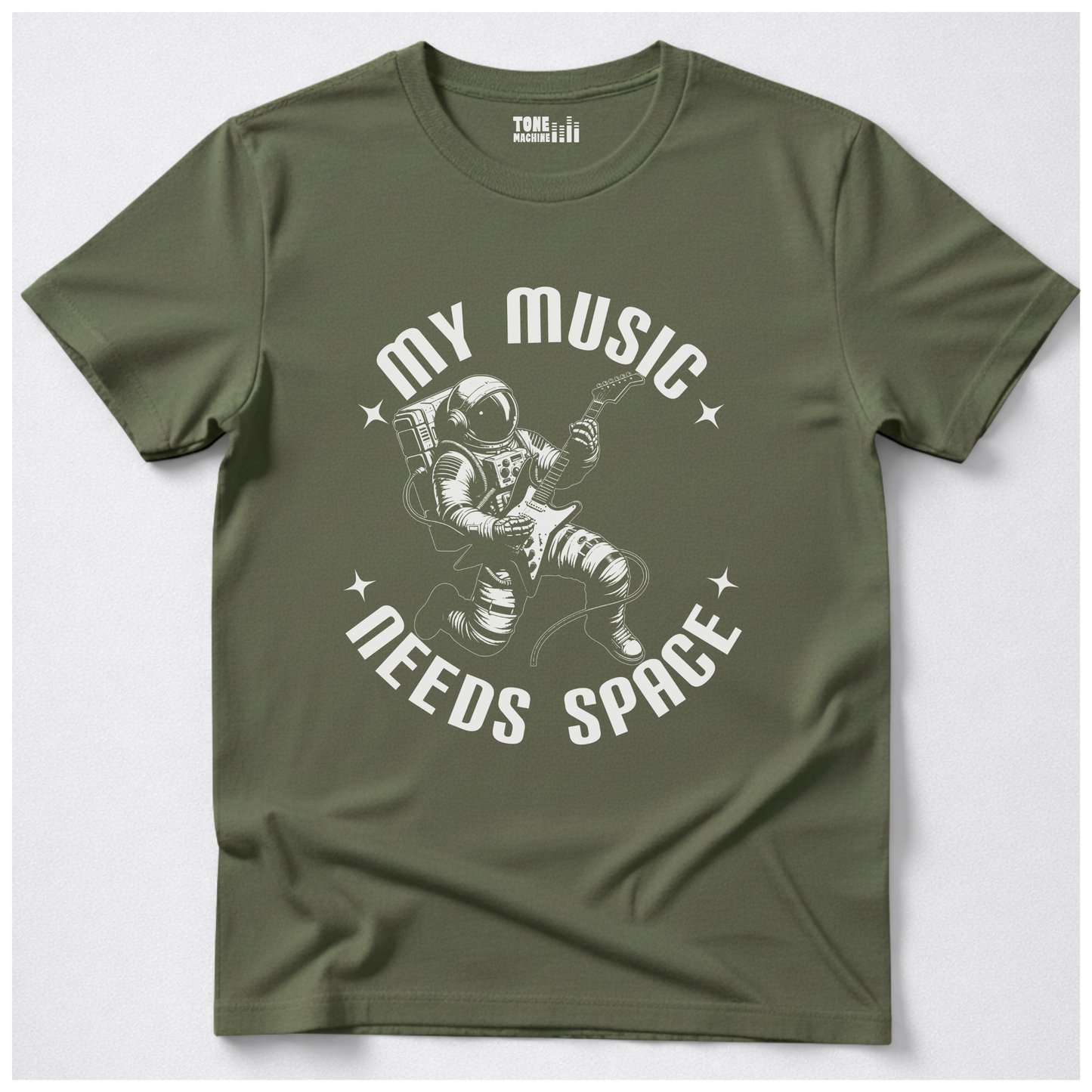 My Music Needs Space Guitar T-Shirt