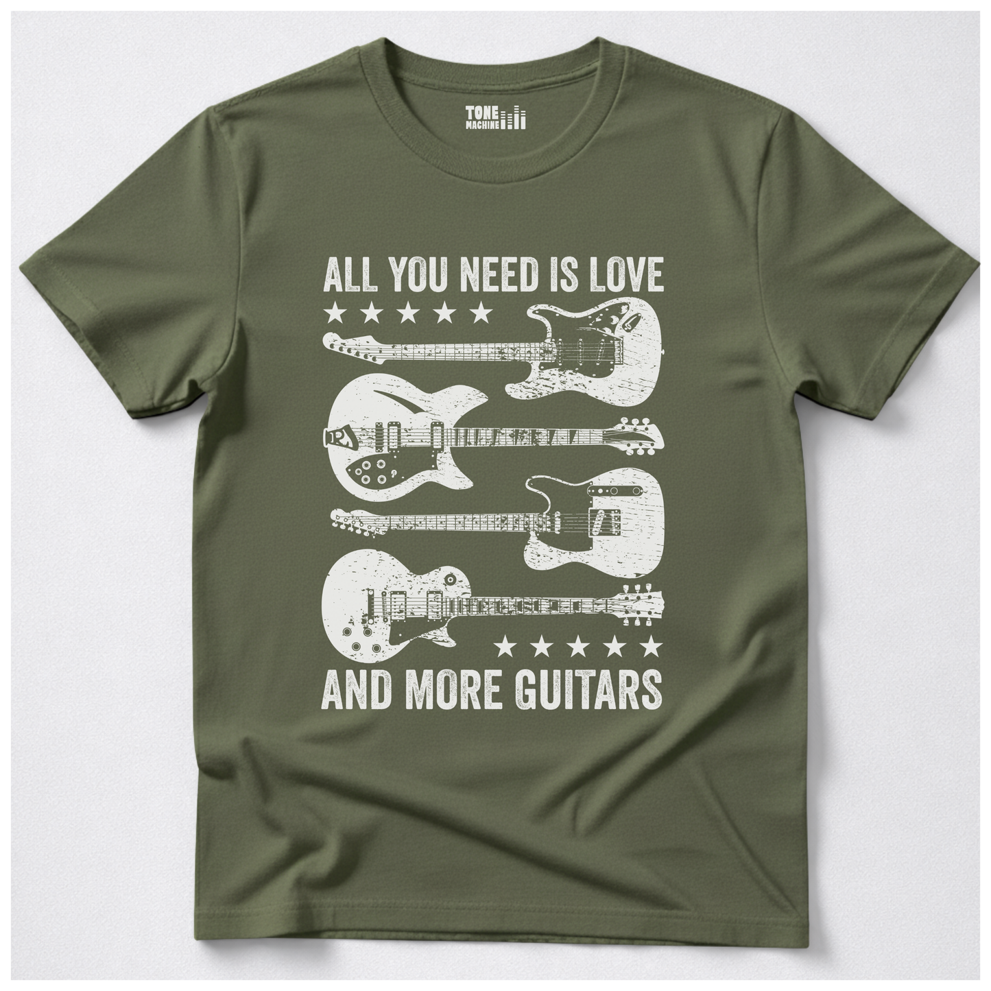 All You Need Is Love And More Guitars T-Shirt