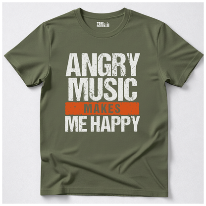 Angry Music Makes Me Happy T-Shirt