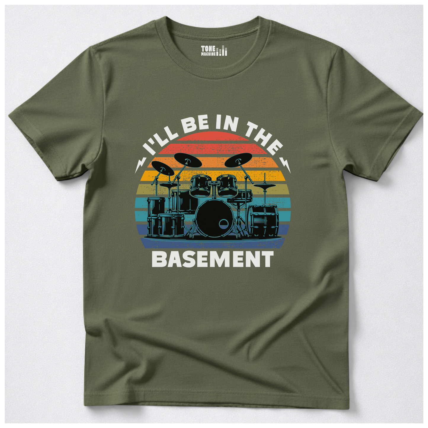 I'll Be In The Basement Drum T-Shirt