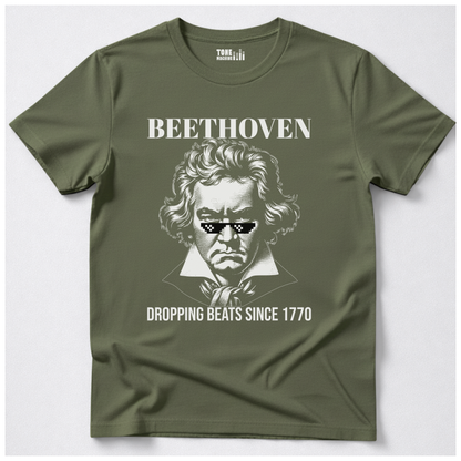 Beethoven Dropping Beats T-Shirt