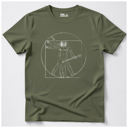 Vitruvian Guitar Man T-Shirt