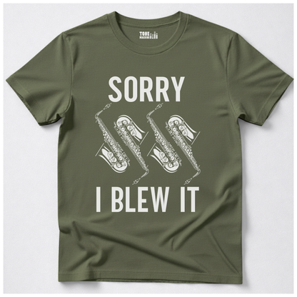 Sorry I Blew It Saxophone T-Shirt