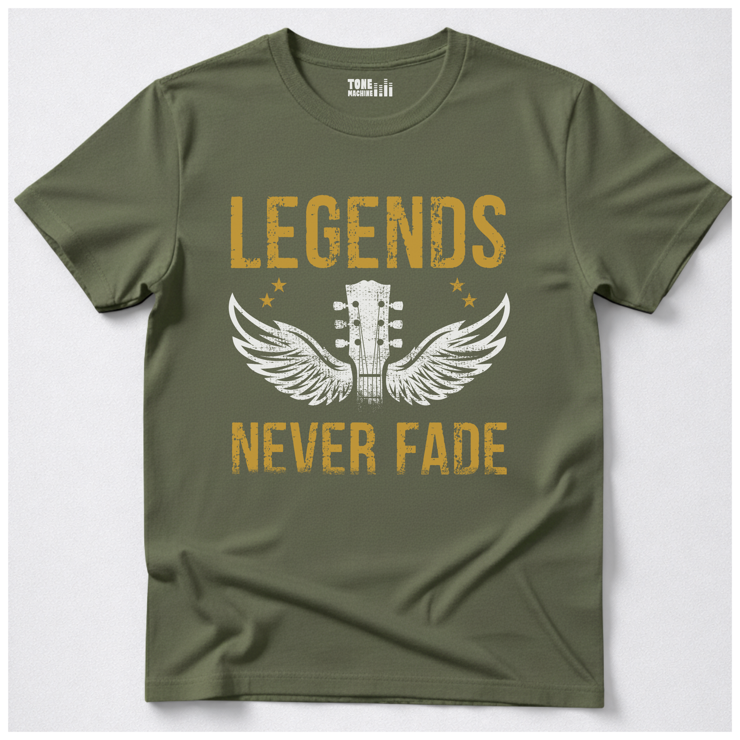 Legends Never Fade Guitar T-Shirt