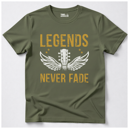 Legends Never Fade Guitar T-Shirt