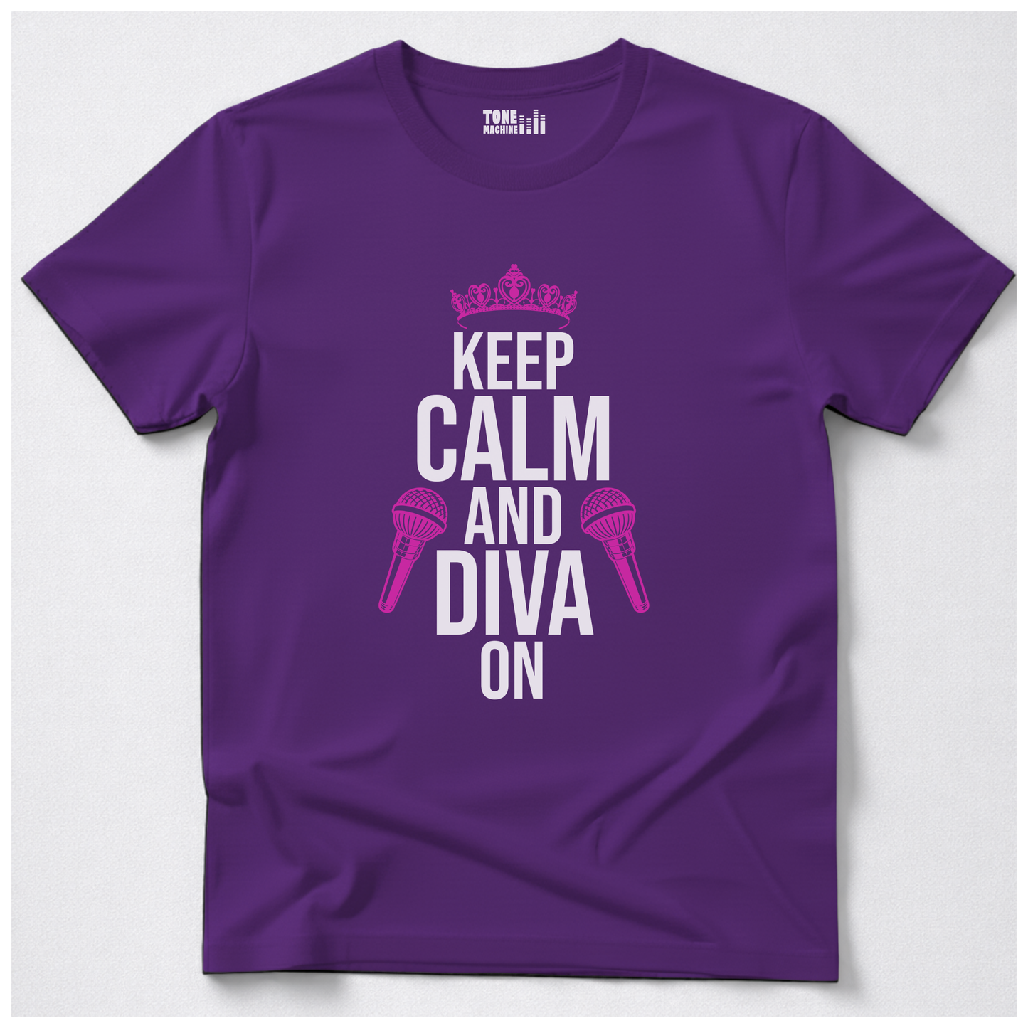 Keep Calm And Diva On Singer T-Shirt