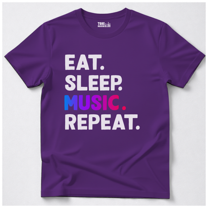Eat Sleep Music Repeat T-Shirt