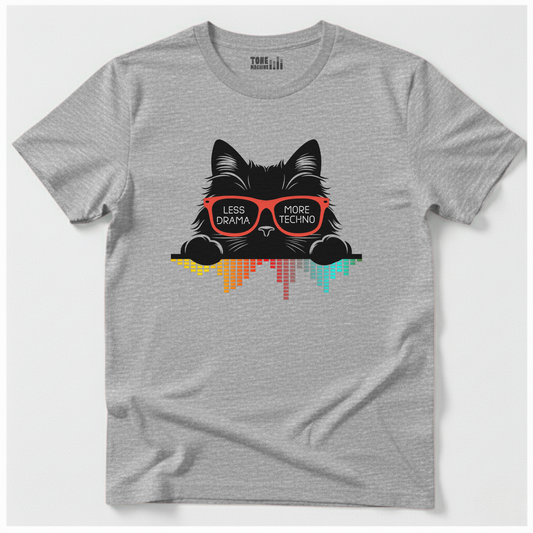 Less Drama More Techno DJ T-Shirt