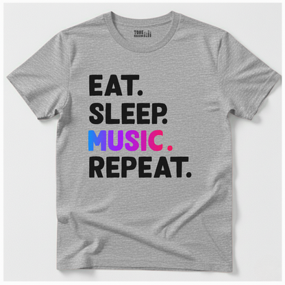 Eat Sleep Music Repeat T-Shirt
