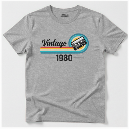Vintage 1980 Cassette Retro T-Shirt
