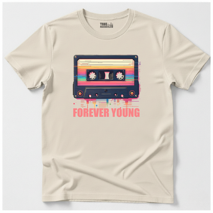 Forever Young Cassette Retro T-Shirt