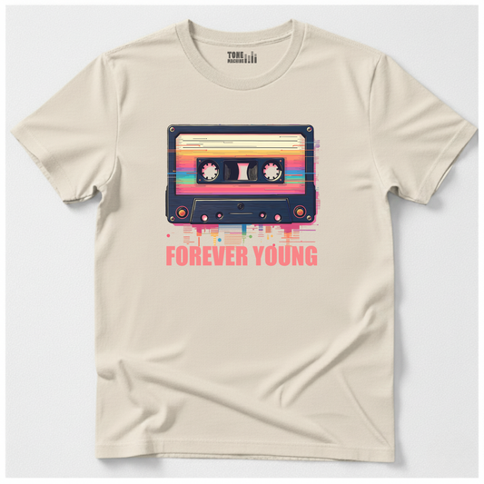 Forever Young Cassette Retro T-Shirt
