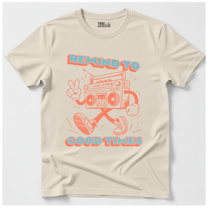 Rewind To Good Times Retro T-Shirt
