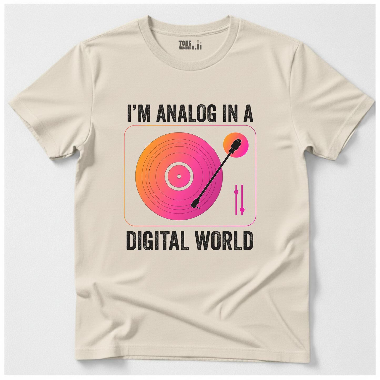 I'm Analog In A Digital World Vinyl T-Shirt